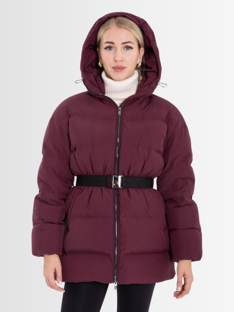 Пуховик женский зимний CRUSH Бордовый